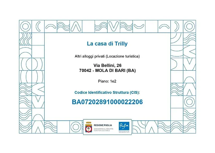 別荘 La Casa Di Trilly モーラ・ディ・バーリ